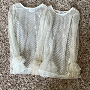 Lace shirts that layer under short sleeve dresses